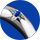 Ring Heart - Silver925, Sapphire with Octagonal Star Graving.